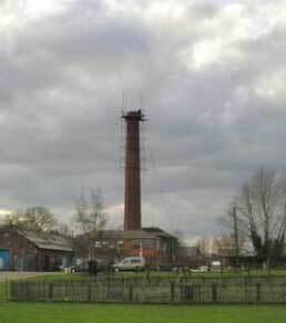 Dismantling the chimney of the Wilford linen mill